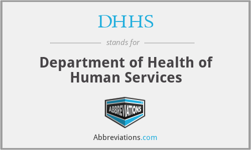 DHHS - Department of Health of Human Services