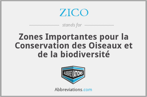 ZICO - Zones Importantes pour la Conservation des Oiseaux et de la biodiversité