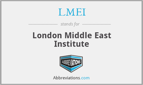 LMEI - London Middle East Institute