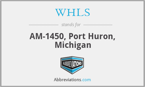 WHLS - AM-1450, Port Huron, Michigan