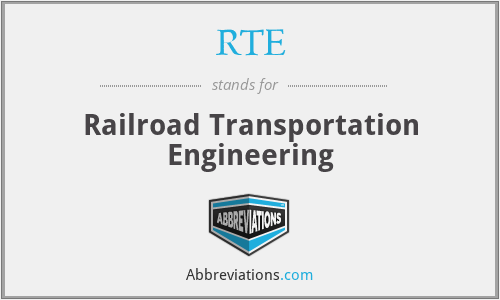 RTE - Railroad Transportation Engineering