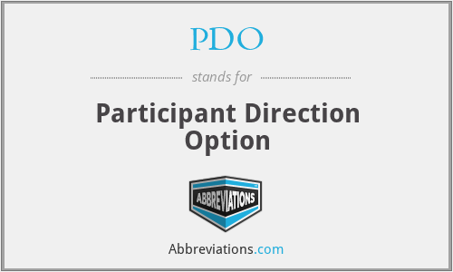 PDO - Participant Direction Option