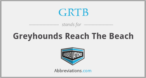 GRTB - Greyhounds Reach The Beach