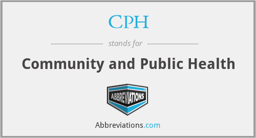CPH - Community and Public Health