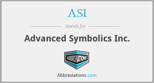 ASI - Advanced Symbolics Inc.