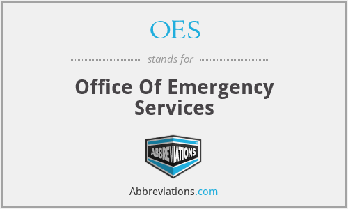 OES - Office Of Emergency Services