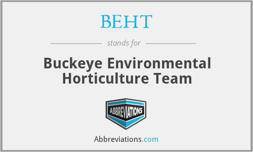 BEHT - Buckeye Environmental Horticulture Team