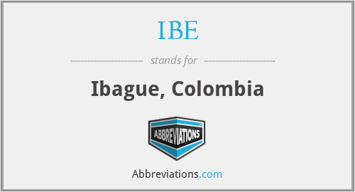 IBE - Ibague, Colombia