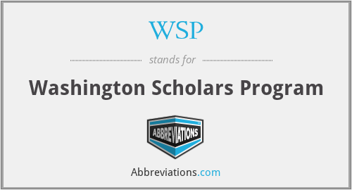 WSP - Washington Scholars Program