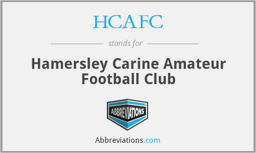 HCAFC - Hamersley Carine Amateur Football Club