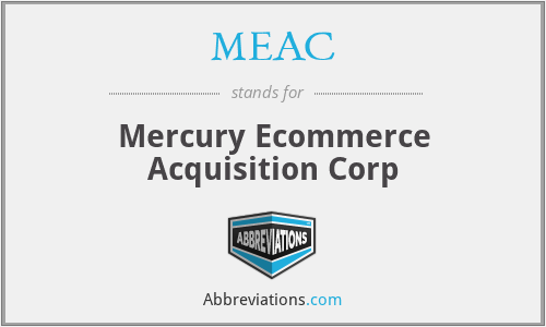 MEAC - Mercury Ecommerce Acquisition Corp