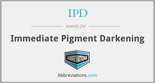 IPD - Immediate Pigment Darkening