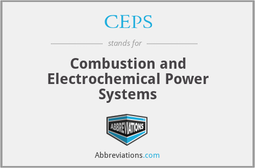 CEPS - Combustion and Electrochemical Power Systems