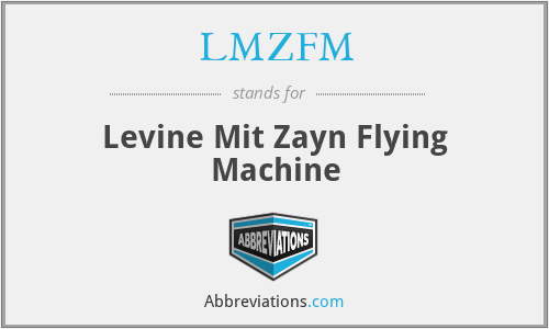 LMZFM - Levine Mit Zayn Flying Machine