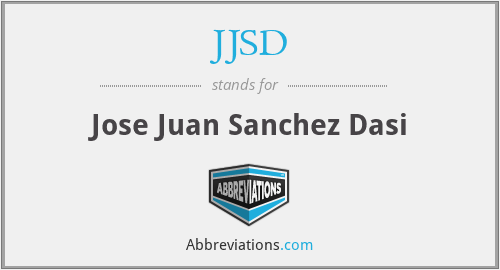 JJSD - Jose Juan Sanchez Dasi