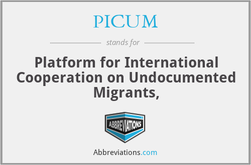 PICUM - Platform for International Cooperation on Undocumented Migrants,