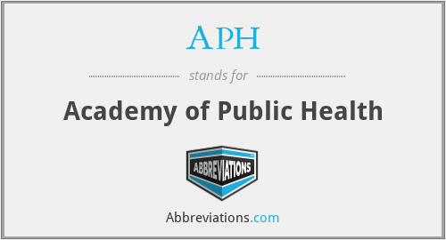 APH - Academy of Public Health