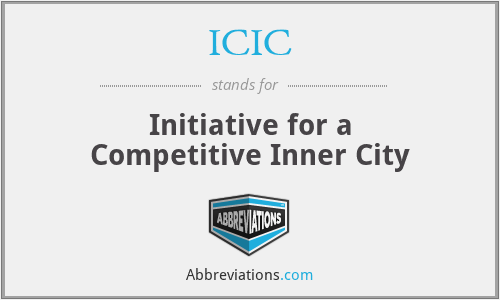 ICIC - Initiative for a Competitive Inner City