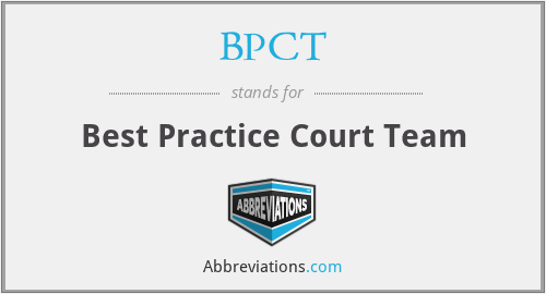 BPCT - Best Practice Court Team