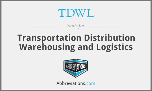 TDWL - Transportation Distribution Warehousing and Logistics