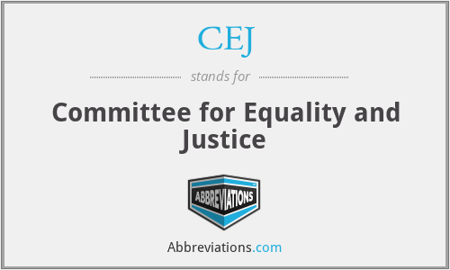 CEJ - Committee for Equality and Justice