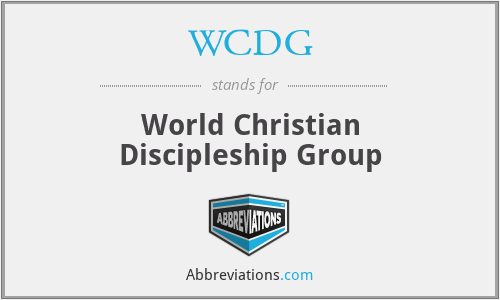 WCDG - World Christian Discipleship Group