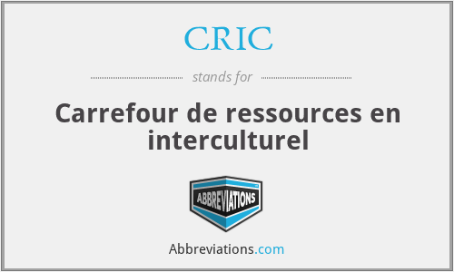 CRIC - Carrefour de ressources en interculturel