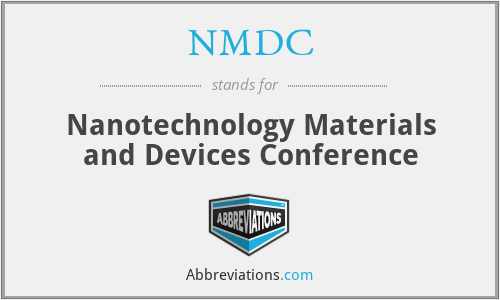 NMDC - Nanotechnology Materials and Devices Conference