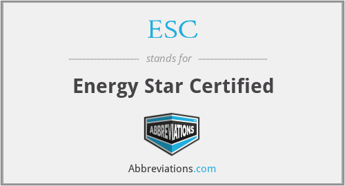 ESC - Energy Star Certified
