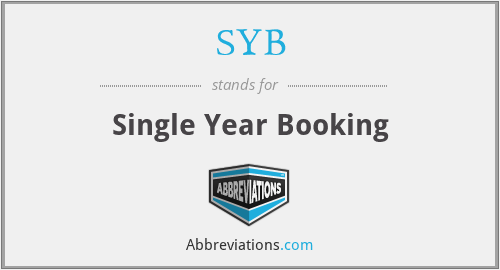 SYB - Single Year Booking