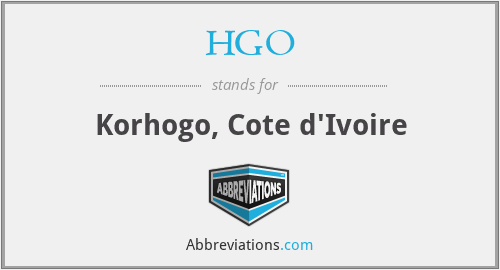 HGO - Korhogo, Cote d'Ivoire