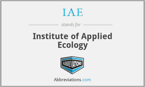 IAE - Institute of Applied Ecology