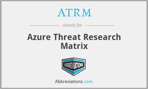ATRM - Azure Threat Research Matrix