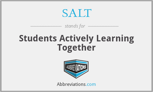 SALT - Students Actively Learning Together