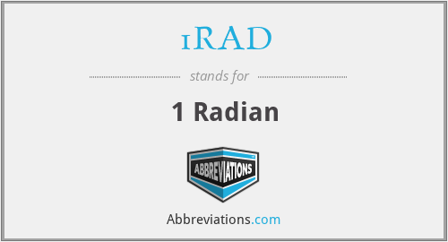 1RAD - 1 Radian