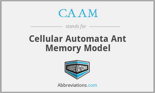 CAAM - Cellular Automata Ant Memory Model