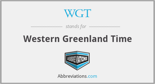 WGT - Western Greenland Time