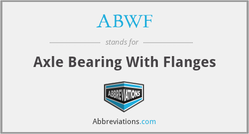 ABWF - Axle Bearing With Flanges