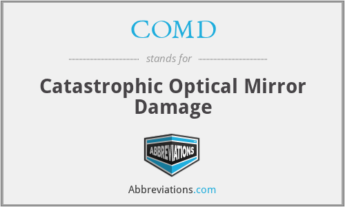 COMD - Catastrophic Optical Mirror Damage