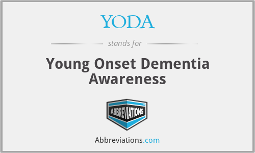 YODA - Young Onset Dementia Awareness