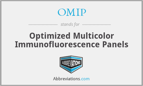 OMIP - Optimized Multicolor Immunofluorescence Panels
