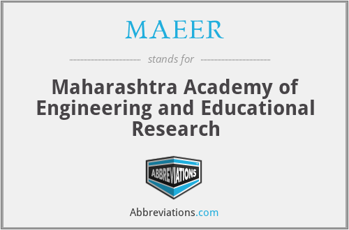 MAEER - Maharashtra Academy of Engineering and Educational Research