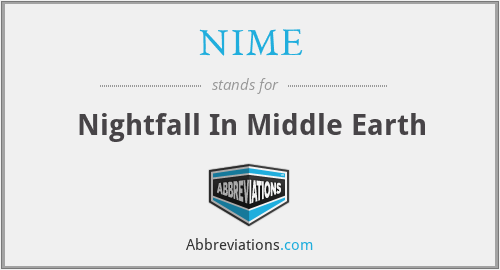 NIME - Nightfall In Middle Earth