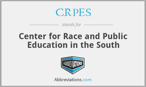 CRPES - Center for Race and Public Education in the South