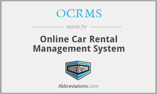 OCRMS - Online Car Rental Management System