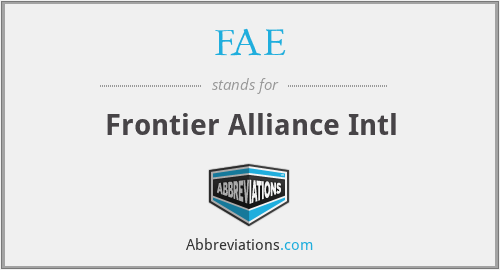 FAE - Frontier Alliance Intl