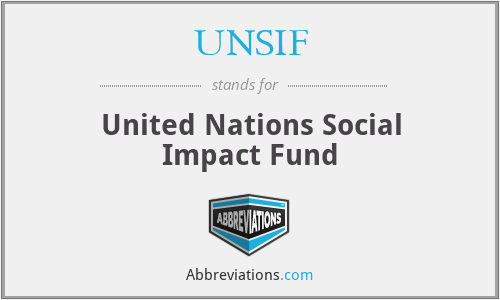 UNSIF - United Nations Social Impact Fund