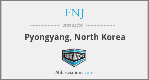 FNJ - Pyongyang, North Korea