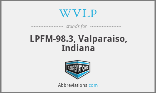 WVLP - LPFM-98.3, Valparaiso, Indiana