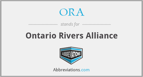 ORA - Ontario Rivers Alliance